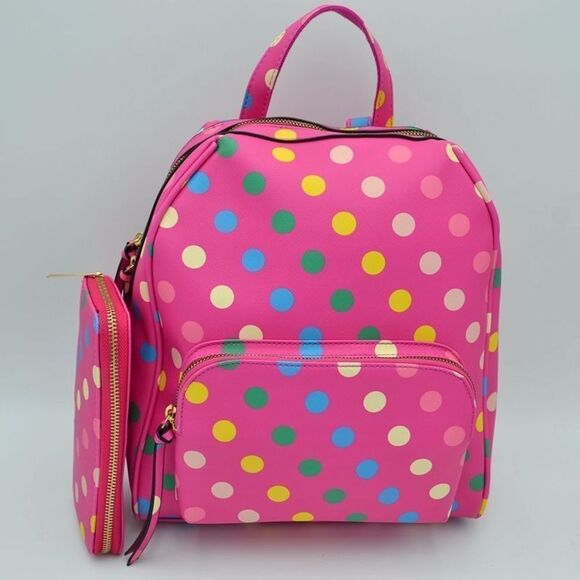 ⭐️Host Pick⭐️Multicolor Polka Dot Backpack with Wallet